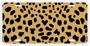 Cheetah License Plate