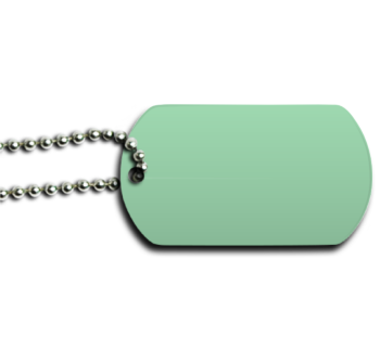 It's Not About Love Dog Tag Back 