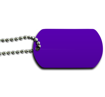 Saints Dog Tag Back 