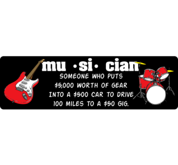Musician Definition Bumper Sticker