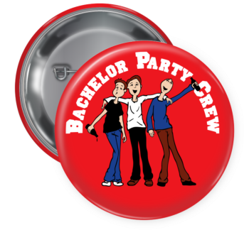 Bachelor Party Crew Button