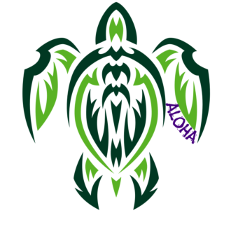 Aloha Turtle Decal