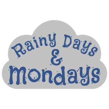 Rainy Days and Mondays Song Lyric Cloud Shaped Static Cling