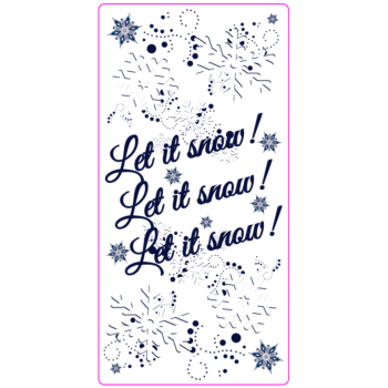Let It Snow! Vinyl Static Window Cling