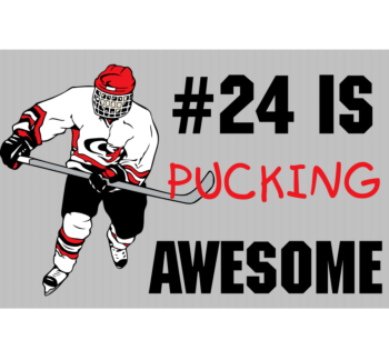 Pucking Awesome Corrugated Sign Back