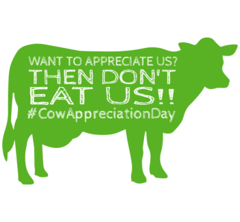 Eat More Veggies Cow Decal