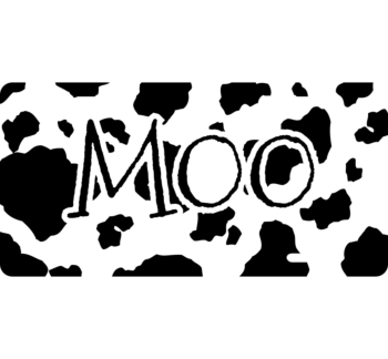 Moo License Plate