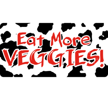 Cowspiracy Cow Print License Plate