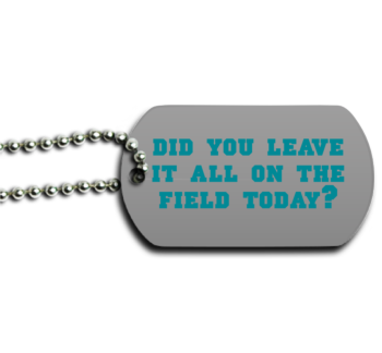 Football Dog Tag Back
