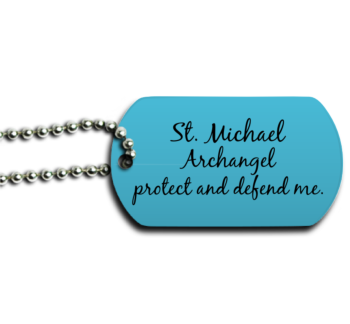 St. Michael Dog Tag Back