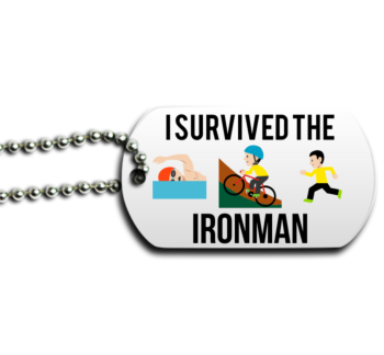 I Survived the Iron man Dog Tag Front