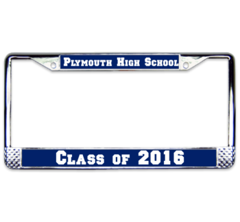 HS Chrome License Plate Frame