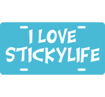 StickyLife License Plate Love