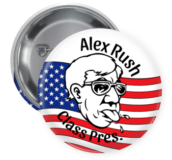 Class Pres. Pin Backed Button