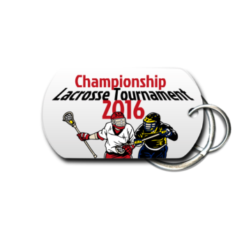 Lacrosse Key Chain Front