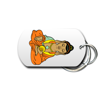 Buddhist Key Chain Front