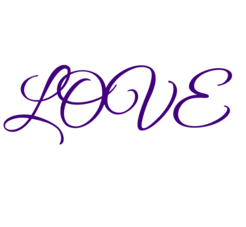 Purple Love Monogram
