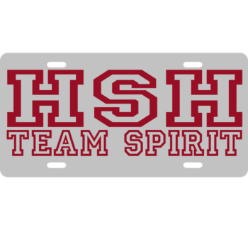Team Spirit License Plate