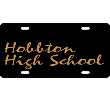 Hobbton High School License Plate