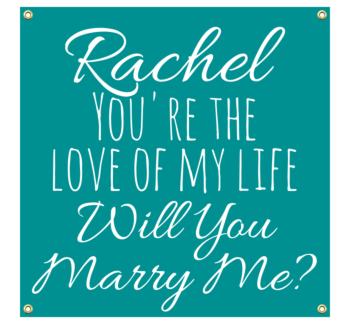 Marry Me Vinyl Banner