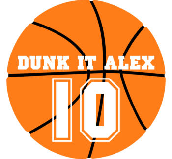 Personalized Basketball Static Cling