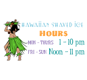 Hawaiian Shaved Ice Static Cling