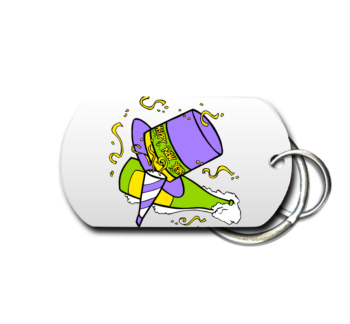 Happy New Year Key Chain Front