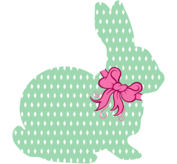 Aqua Rabbit Decal