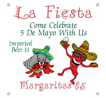 5 De Mayo Vinyl Banner