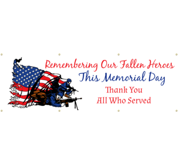Memorial Day Vinyl Banner