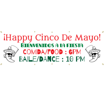 Cinco De Mayo Vinyl Banner 