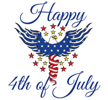 Happy 4th of July Static Cling