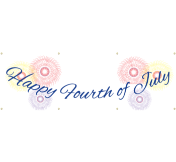 July 4th Vinyl Banner