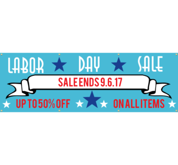 Labor Day Sale Vinyl Banner