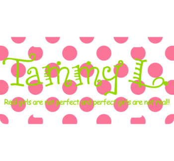Girl Poka Dotted License Plate