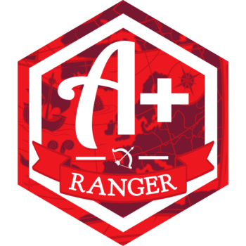 Customizable Dungeons and Dragons themed hexagon sticker