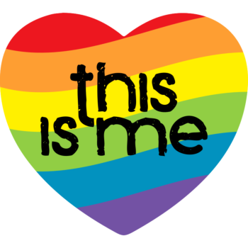 National Coming Out Day Rainbow Heart Magnet