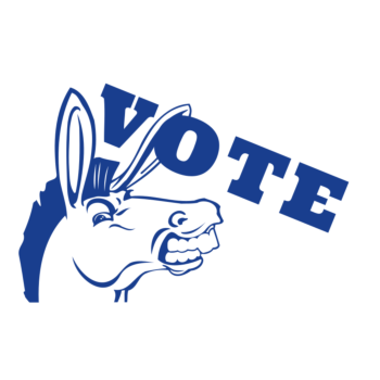 North Dakota Vote Democrat Decal