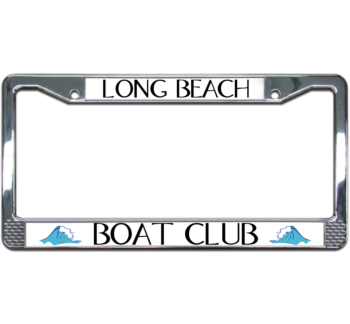Boat Club License Plate Frame