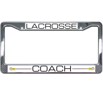 Lacrosse Coach License Plate Frame