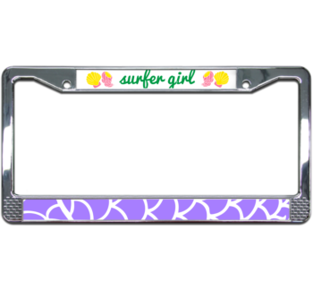 Surfer Girl License Plate Frame