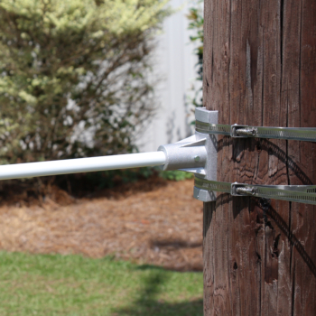 Pole Mount Banner Bracket Close Up