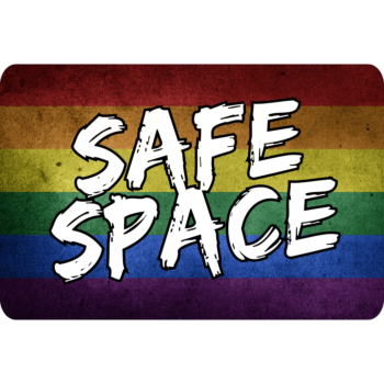Safe Space Rectangle Aluminum Sign