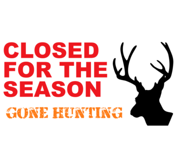 Gone Hunting Static Cling