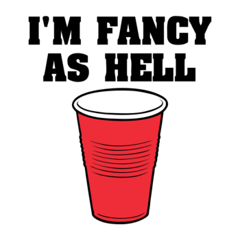 Fancy Cup Square Magnet