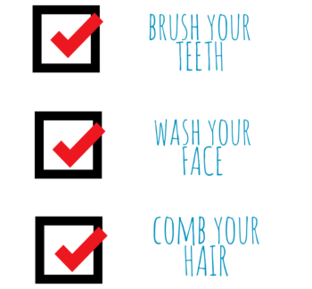Bathroom Checklist Static Cling