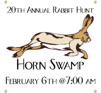 Rabbit Hunt Vinyl Banner
