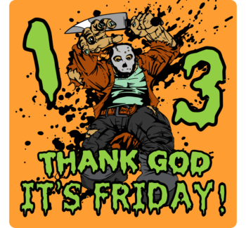 Happy Friday Square Vinyl Decal