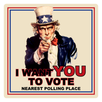 Uncle Sam Square Decal