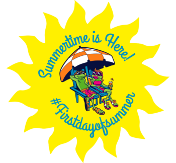 First Day of Summer Sun Decal